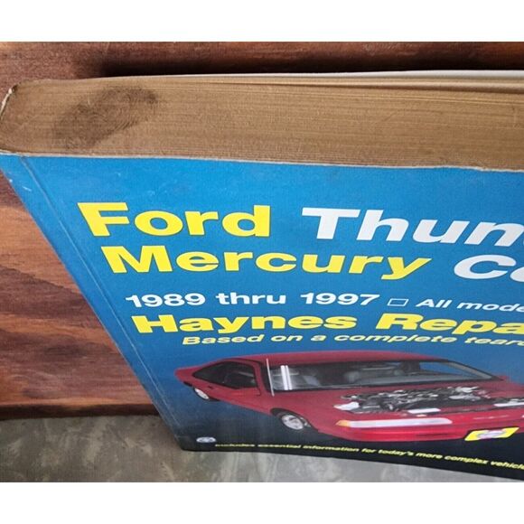 Repair Manual Haynes 36086 Ford Thunderbird Mercury Cougar 1989 Thru 1997 - Picture 2 of 6
